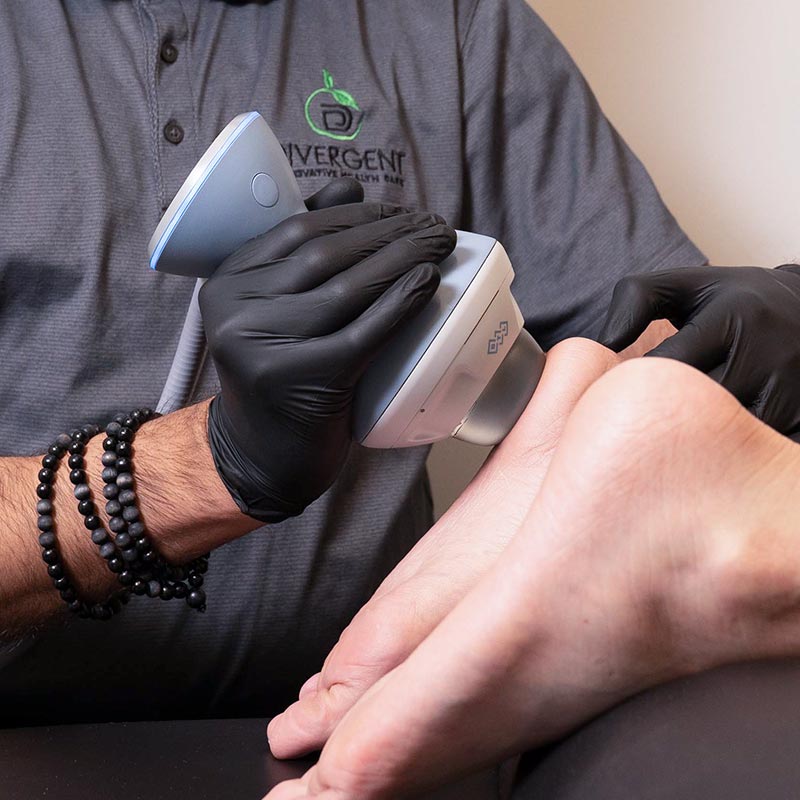 Calgary Shockwave Therapy For Pain Management Divergent Health   Focused Shockwave Inset 